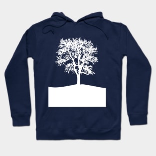 White Winter Tree Hoodie